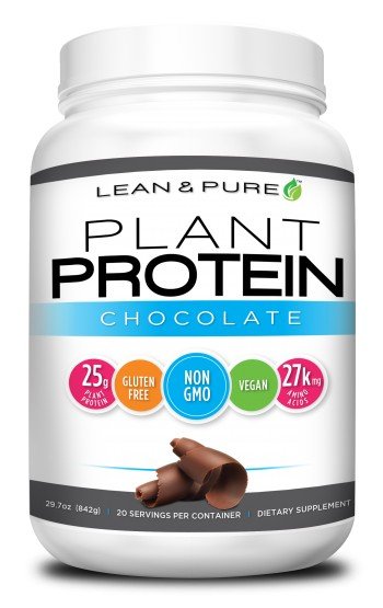Olympian Labs Lean &amp; Pure Plant Protein Chocolate 842 gm Powder
