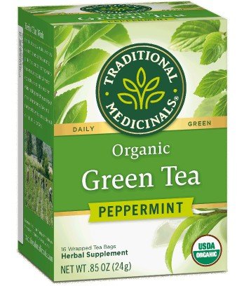 Traditional Medicinals Organic Green Tea Peppermint 16 Bag
