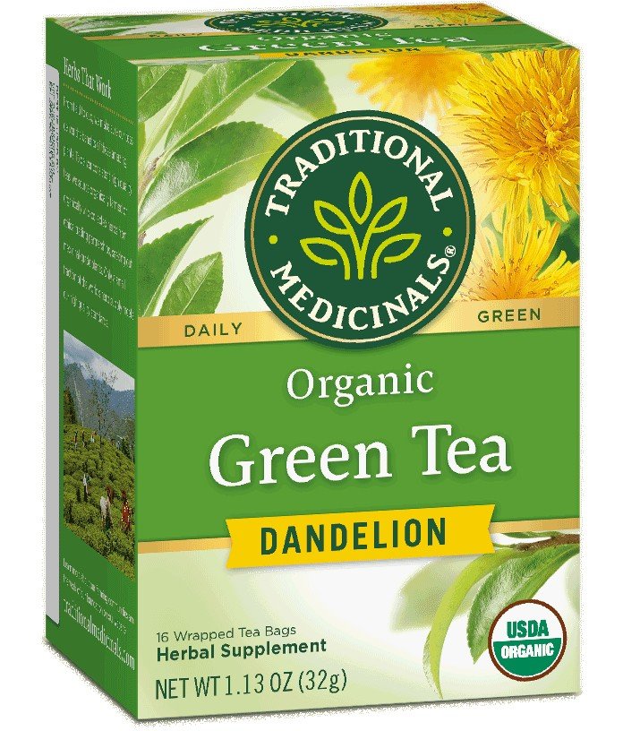 Traditional Medicinals Organic Green Tea Dandelion 16 Bag