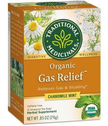 Traditional Medicinals Organic Gas Relief Tea 16 Bag