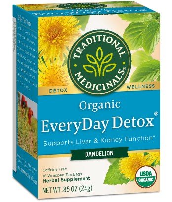 Traditional Medicinals Everyday Detox Dandelion Tea 16 Bag