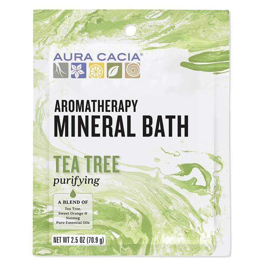 Aura Cacia Mineral Bath Purifying Tea Tree 2.5 oz Bath Salts