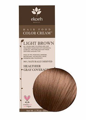 Ekoeh Brasil Hair Color Cream Light Brown 2.7 fl oz (80ml) Liquid