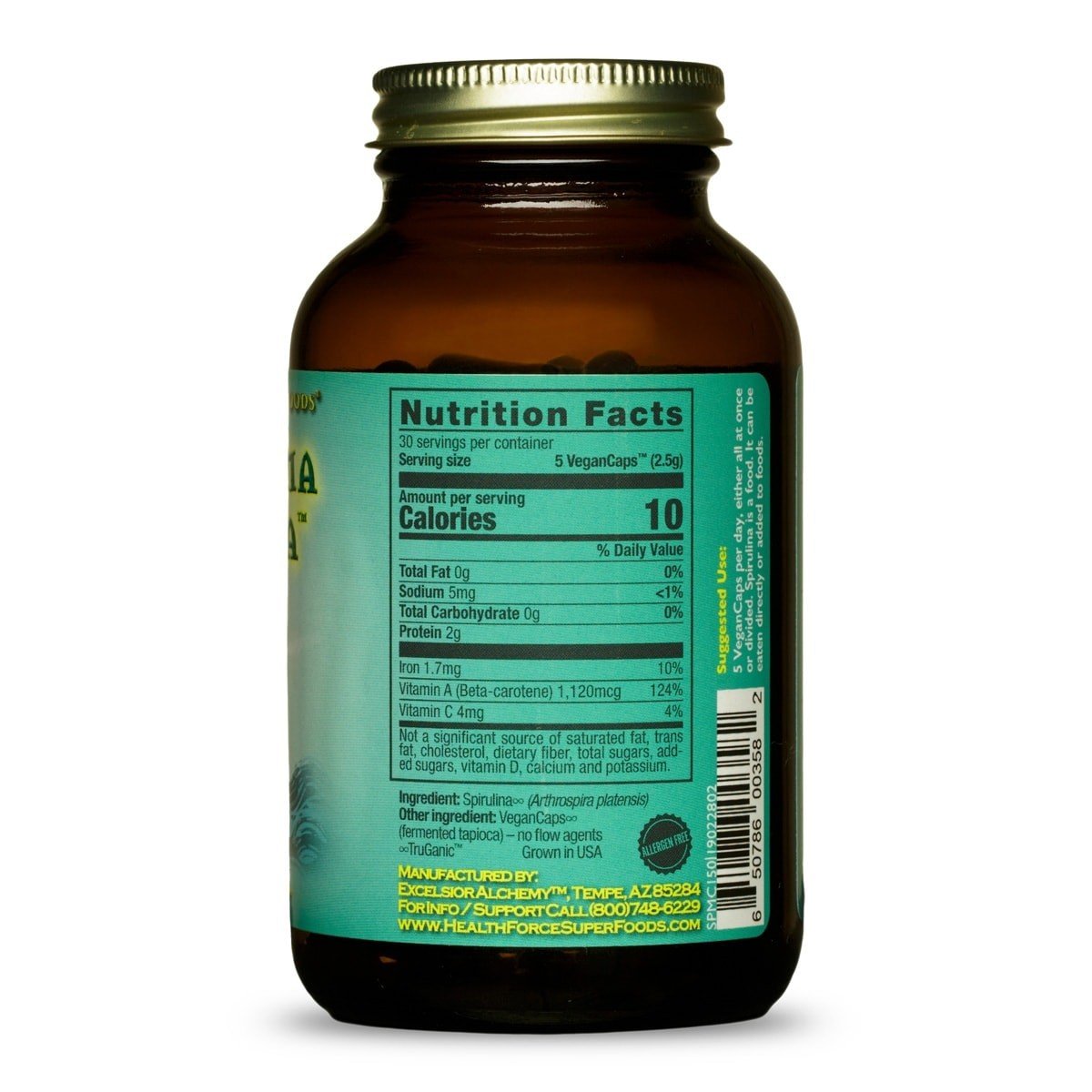 HealthForce Superfoods Spirulina Manna 150 VegCap