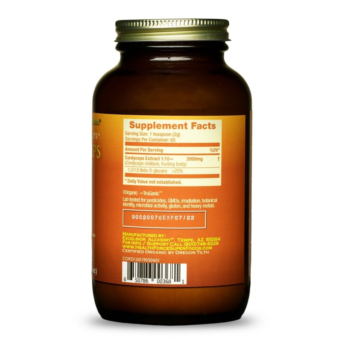 HealthForce Superfoods Integrity Extracts Cordyceps 130 g Powder