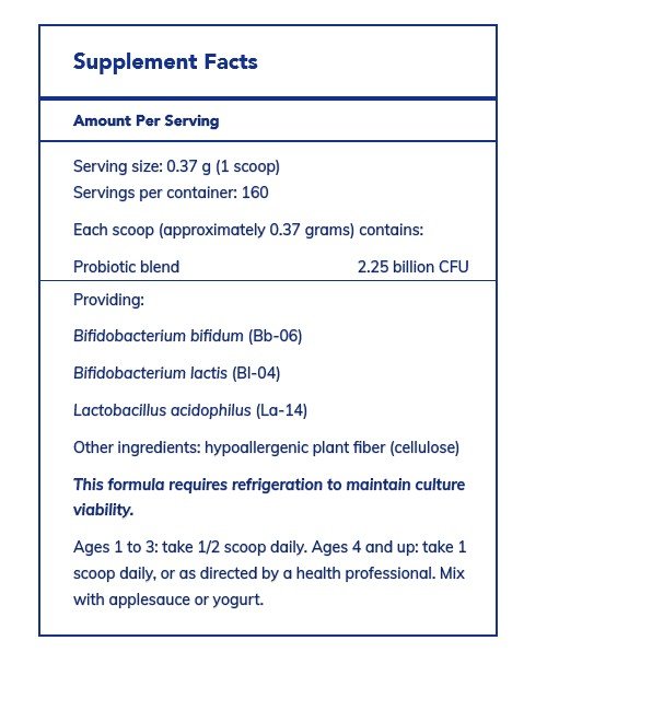 Pure Encapsulations Probiotic 123 80 grams Powder