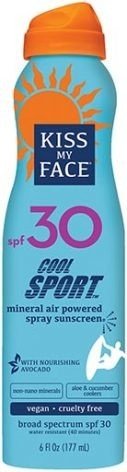 Kiss My Face Cool Sport Mineral SPF30 6 oz Spray