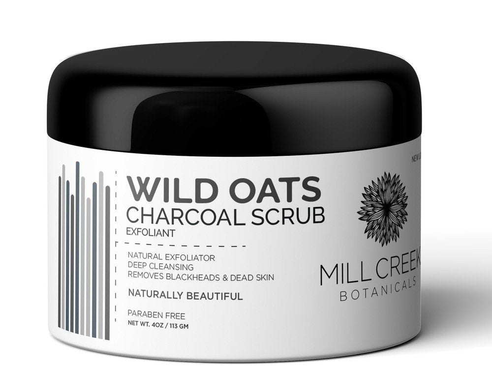 Mill Creek Wild Oats Charcoal Scrub 4 oz Cream