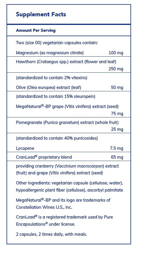 Pure Encapsulations Vascular Relax 120 VegCap