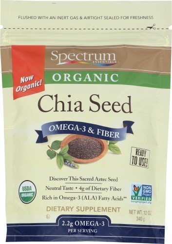 Spectrum Naturals Organic Chia Seeds 12 oz Seed
