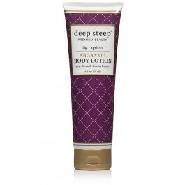 Deep Steep Argan Oil Body Lotion Fig Apricot 8 oz Tube