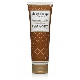 Deep Steep Argan Oil Body Lotion Brown Sugar Vanilla 8 oz Liquid