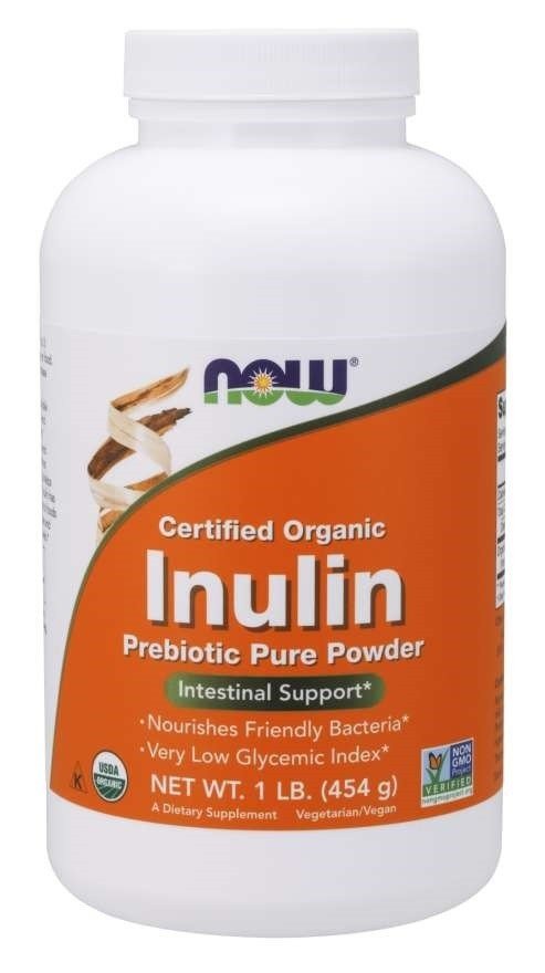 Now Foods Organic Inulin Prebiotic Pure 1 lb Powder