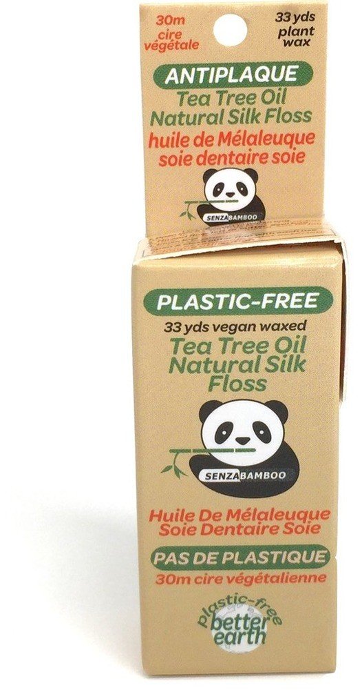 Senzacare Tea Tree Oil Natural Silk Floss Plasti-Free Waxed 33 yd Container