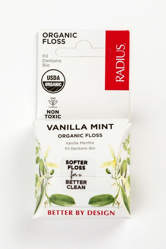 Radius Organic Floss Vanilla Mint 55 yards Container