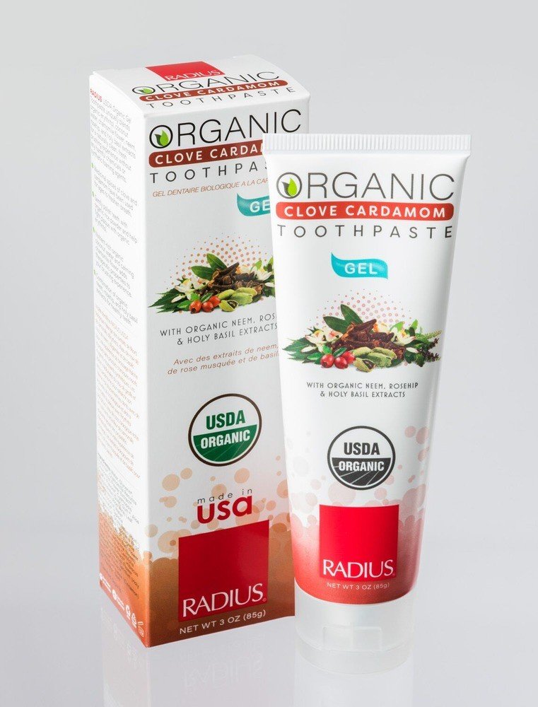 Radius Organic Clove Cardamom Toothpaste 3 oz Gel