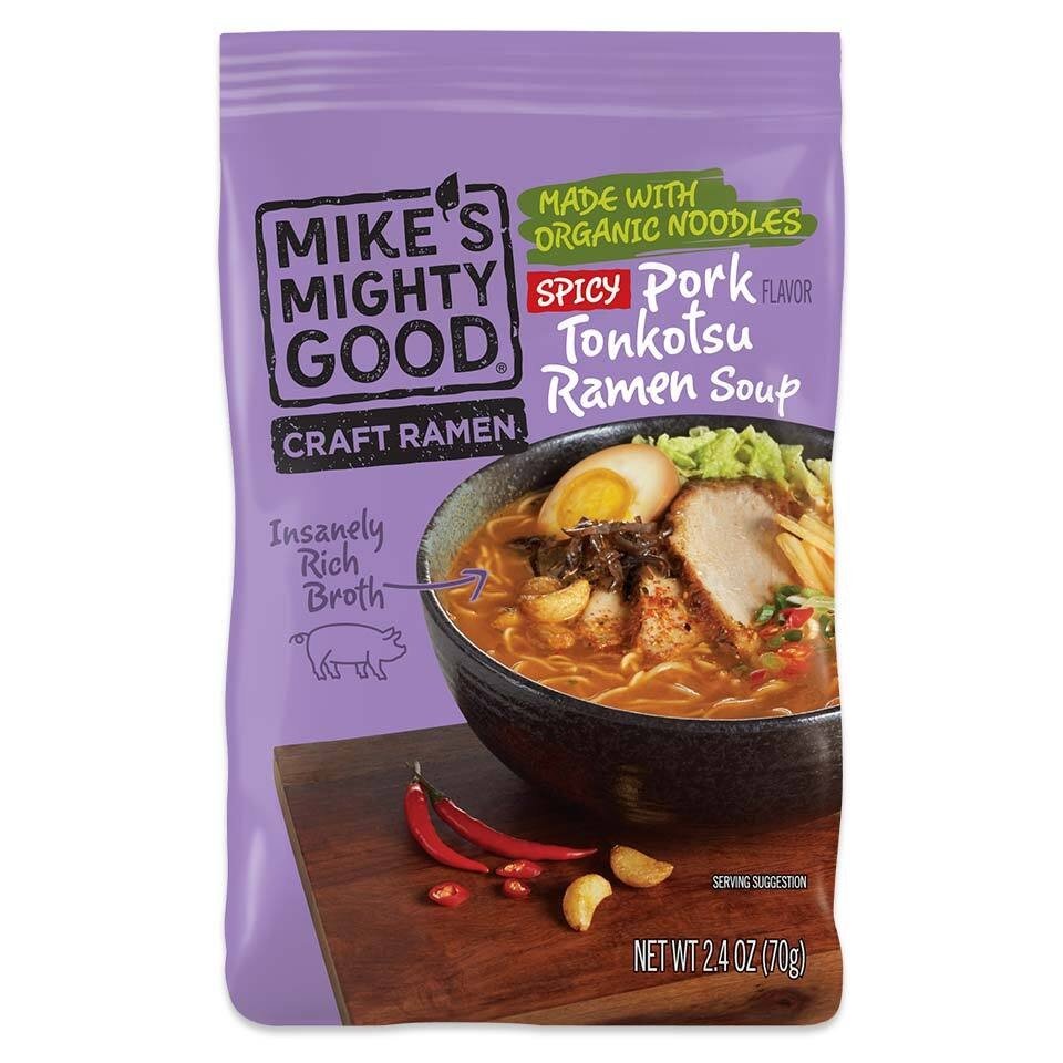 Mikes Mighty Good Craft Ramen Soup Ramen Spicy Pork Tonkotsu 2.4 oz Pillow Pack