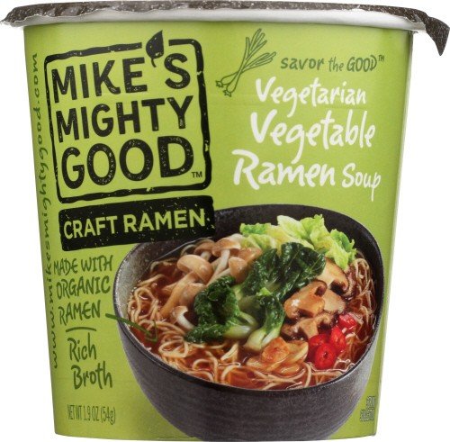 Mikes Mighty Good Craft Ramen Vegetarian Vegetable Organic 1.9 oz Container