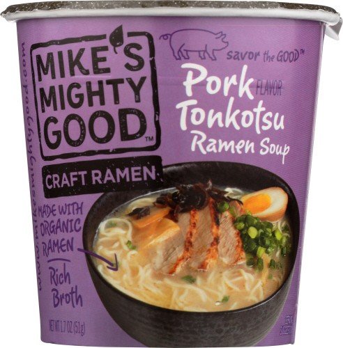 Mikes Mighty Good Craft Ramen Pork Tonkotsu Organic 1.7 oz Container