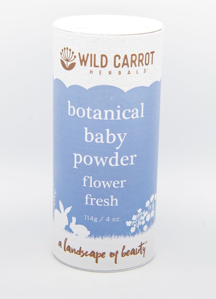 Wild Carrot Herbals Botanical Baby Powder 4 oz Powder