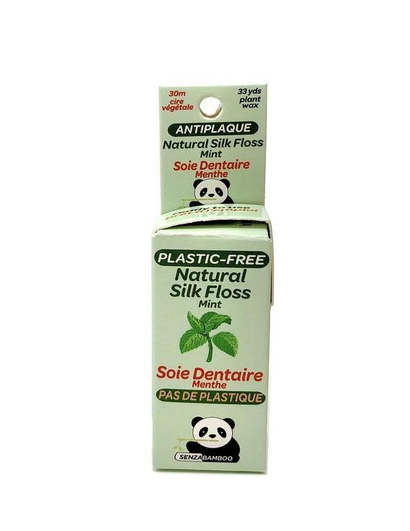 Senzacare Natural Silk Dental Floss Mint 1 Container