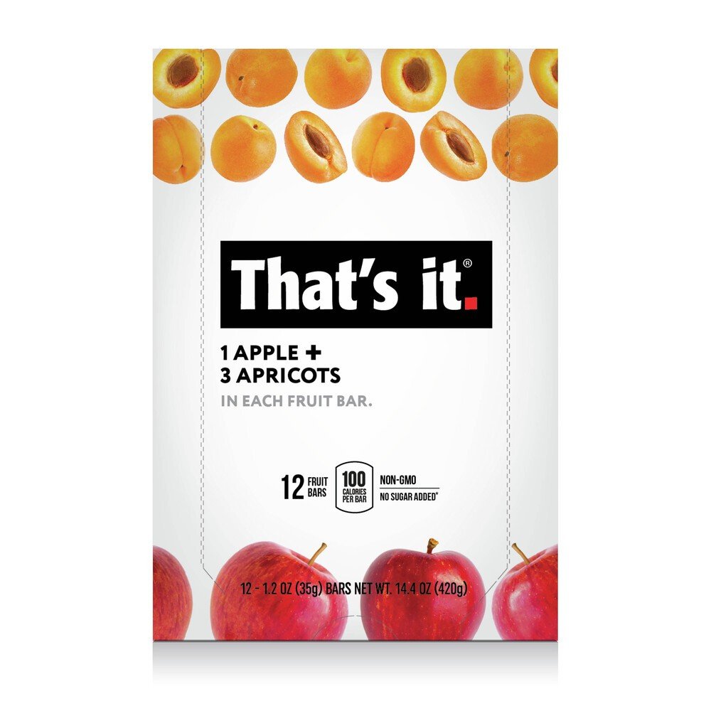 That&#39;s It Premium Fruit Bar - Apples &amp; Apricots 12 Box
