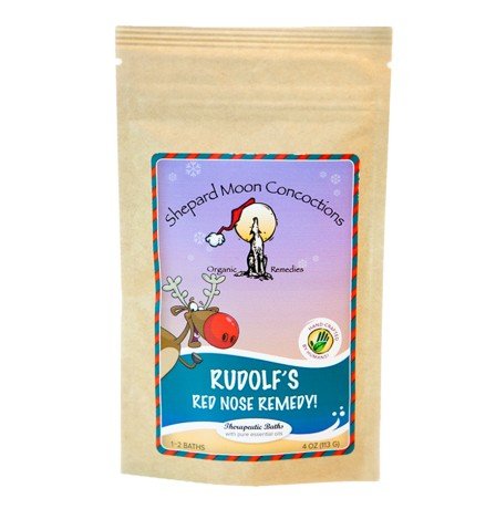 Shepard Moon Concoctions Rudolf's Rednosed Remedy Bath Salt 4 oz Bag