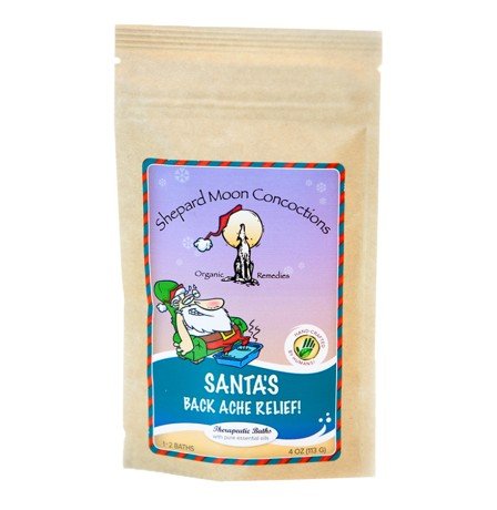 Shepard Moon Concoctions Santa's Backache Relief Bath Salt 4 oz Bag