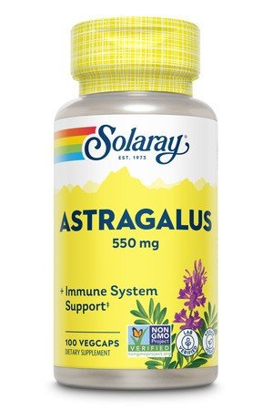 Astragalus | Solaray | 550 milligram Astragalus | Immune System Support | Non GMO | Vegan | Dietary Supplement | 100 VegCaps | VitaminLife