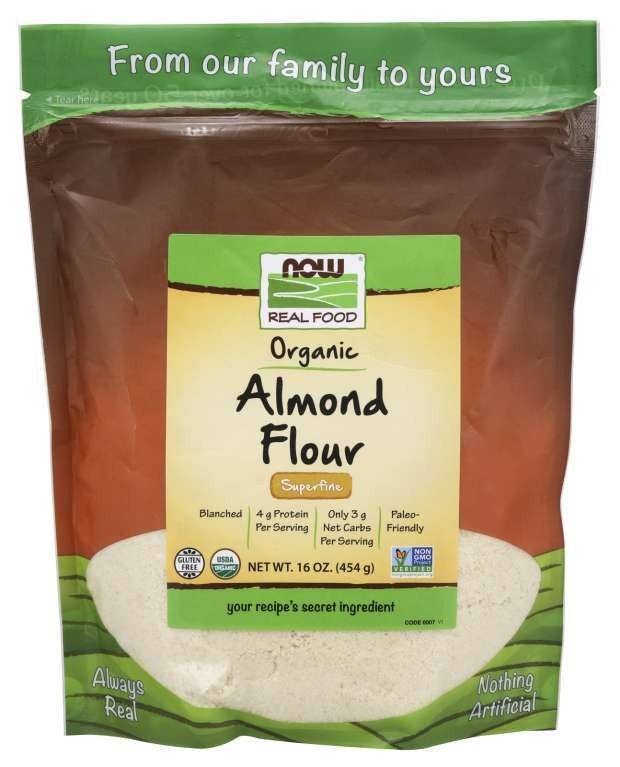 Now Foods Organic Almond Flour Super Fine 1 lb Bag