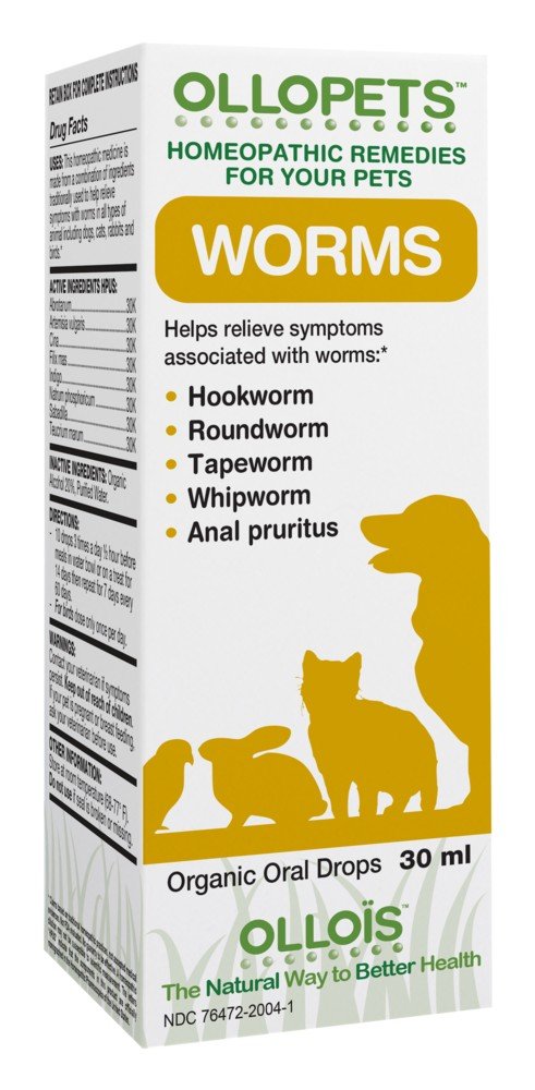 Ollois Homeopathics OLLOPETS Worms 1 oz Liquid