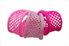 di Prima Paris Mesh Elastic Medium-Assorted Pink,Bubble Gum,Fushia 3 Band