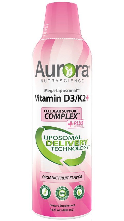 Vida Lifescience Aurora Nutrascience, Mega-Liposoma Vitamin D-3+ 9,000 IU with Vitamin C 16 oz Liquid