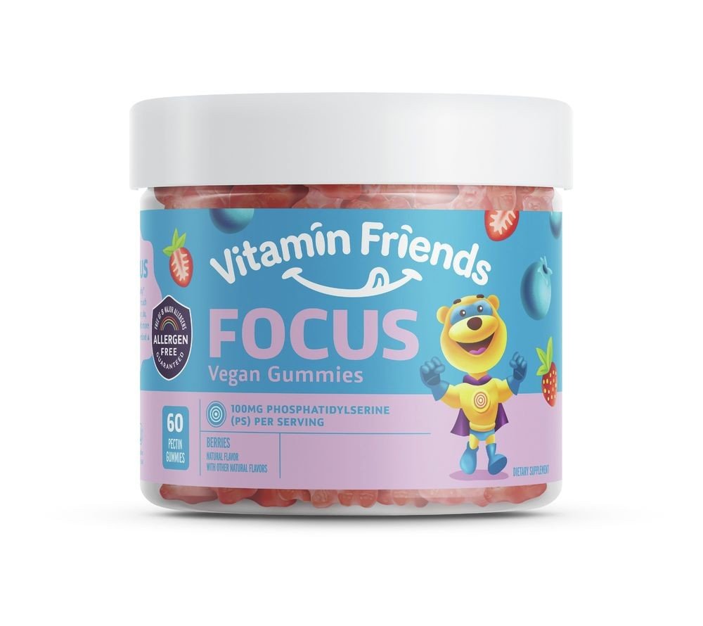 Vitamin Friends Just Kids Vegan Focus Gummies 60 Gummy