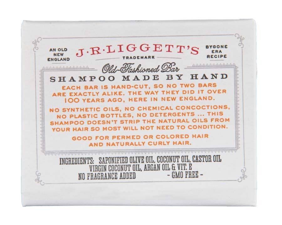 J.R. Liggett Bar Shampoo Coconut Aragan Oil 3.5 oz Bar Soap