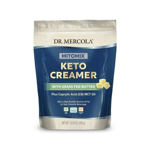 Dr. Mercola Mitomix Keto Creamer with Grass Fed Butter 10.58 oz Powder
