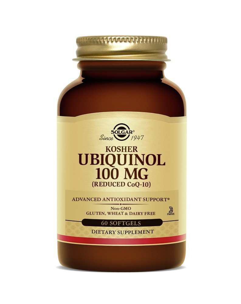 Solgar Kosher Ubiquinol 100 mg 60 Kosher Softgel