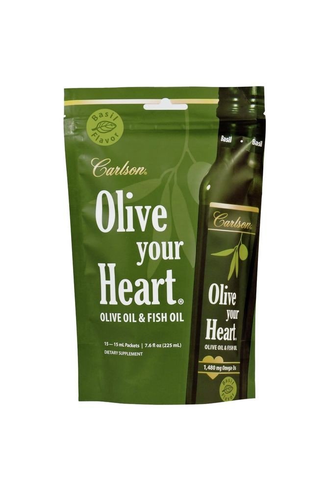 Carlson Laboratories Olive Your Heart Basil 15 Packets Box