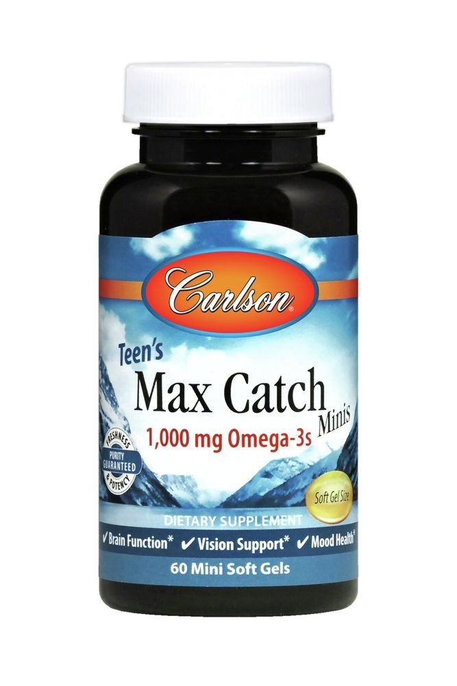 Carlson Laboratories Teen&#39;s Max Catch Minis 60 Softgel