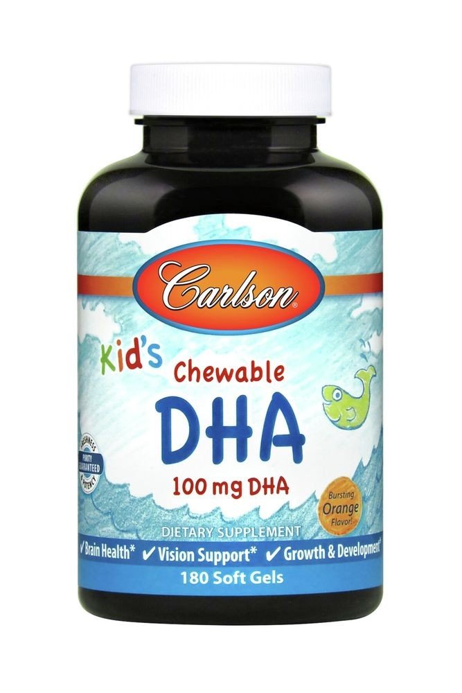 Carlson Laboratories Kid's Chewable DHA 180 Softgel