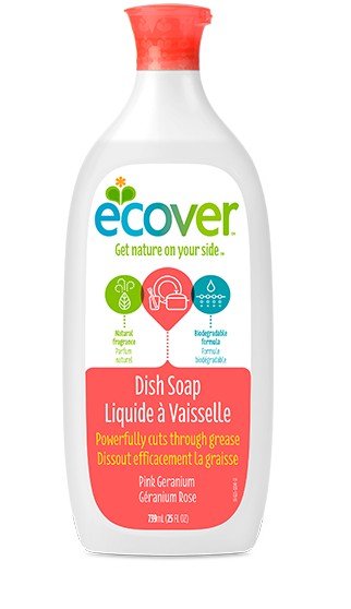 Ecover Liquid Dish Soap Pink Geranium 25 fl oz Liquid
