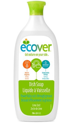 Ecover Liquid Dish Soap Lime Zest 25 fl oz Liquid