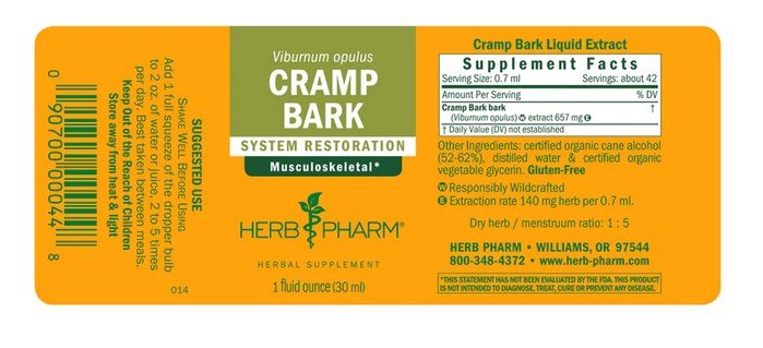 Herb Pharm Cramp Care 1 oz Liquid