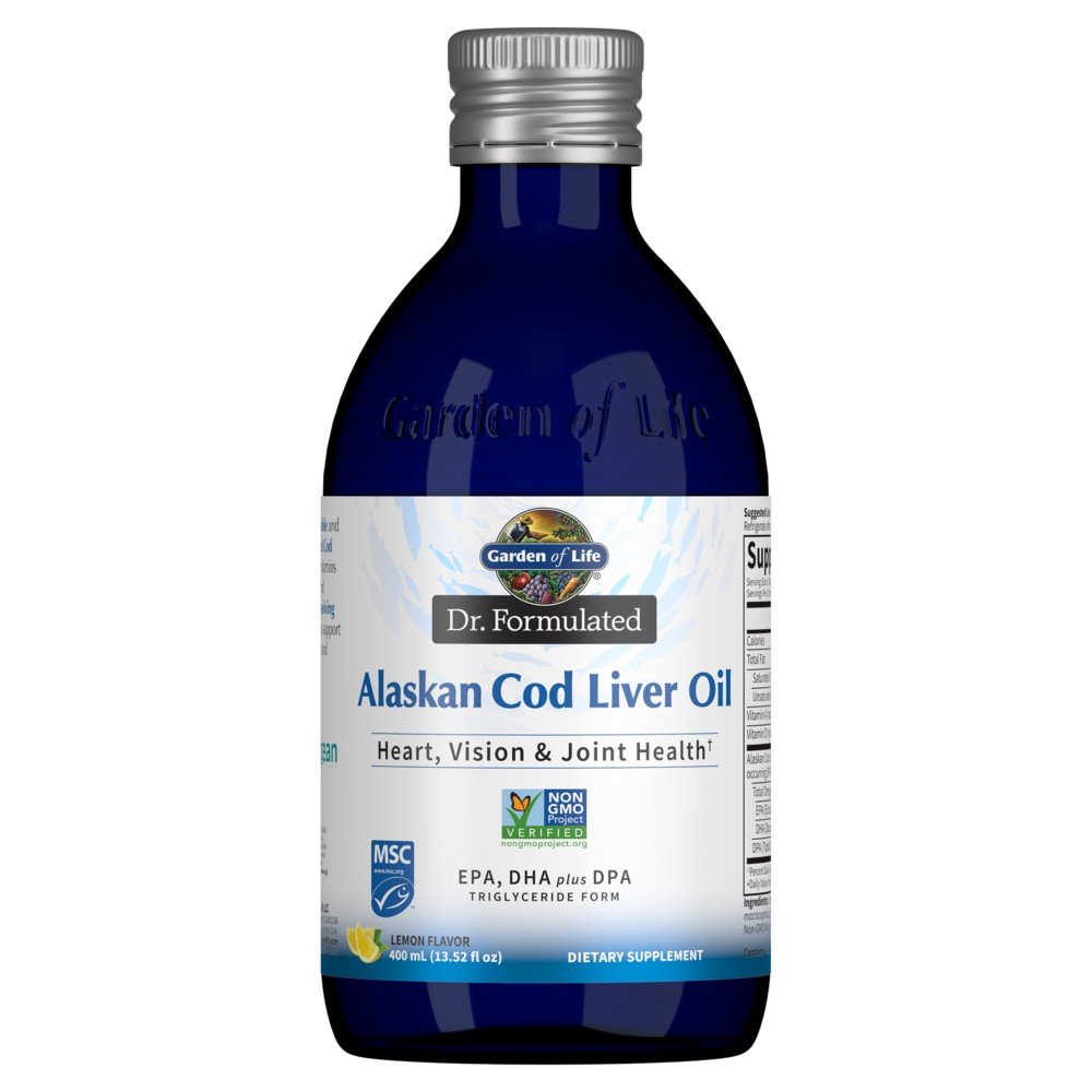 Garden of Life Dr. Formulated Alaskan Cod Liver Oil - Lemon 400 ml Liquid
