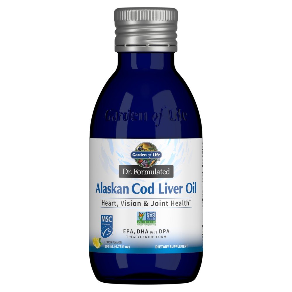 Garden of Life Dr. Formulated Alaskan Cod Liver Oil - Lemon 200 ml Liquid