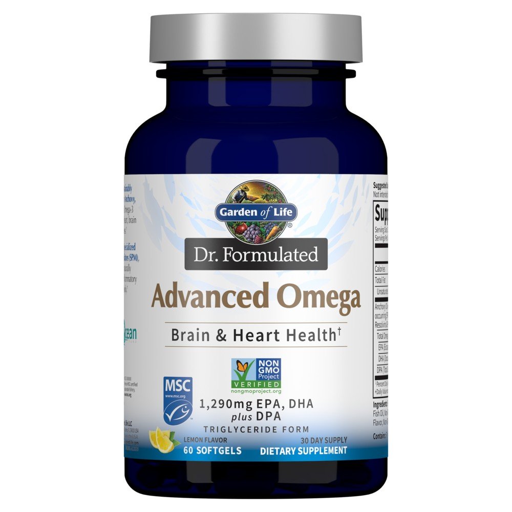 Garden of Life Dr. Formulated Advanced Omega - Lemon 60 Softgel