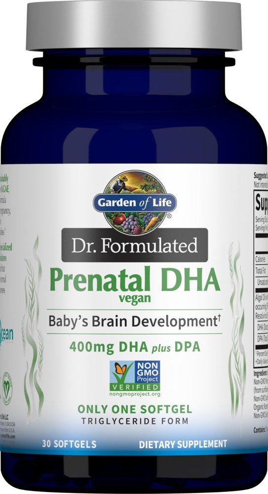 Garden of Life Dr. Formulated Prenatal DHA Vegan 30 Softgel