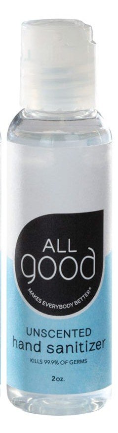 Elemental Herbs All Good Unscented Hand Sanitizer 2 oz Gel