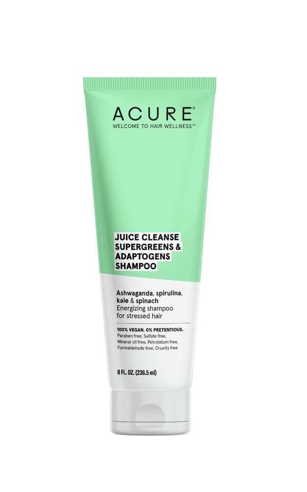 Acure Juice Cleanse Supergreens & Adaptogens Shampoo 8 fl oz Liquid