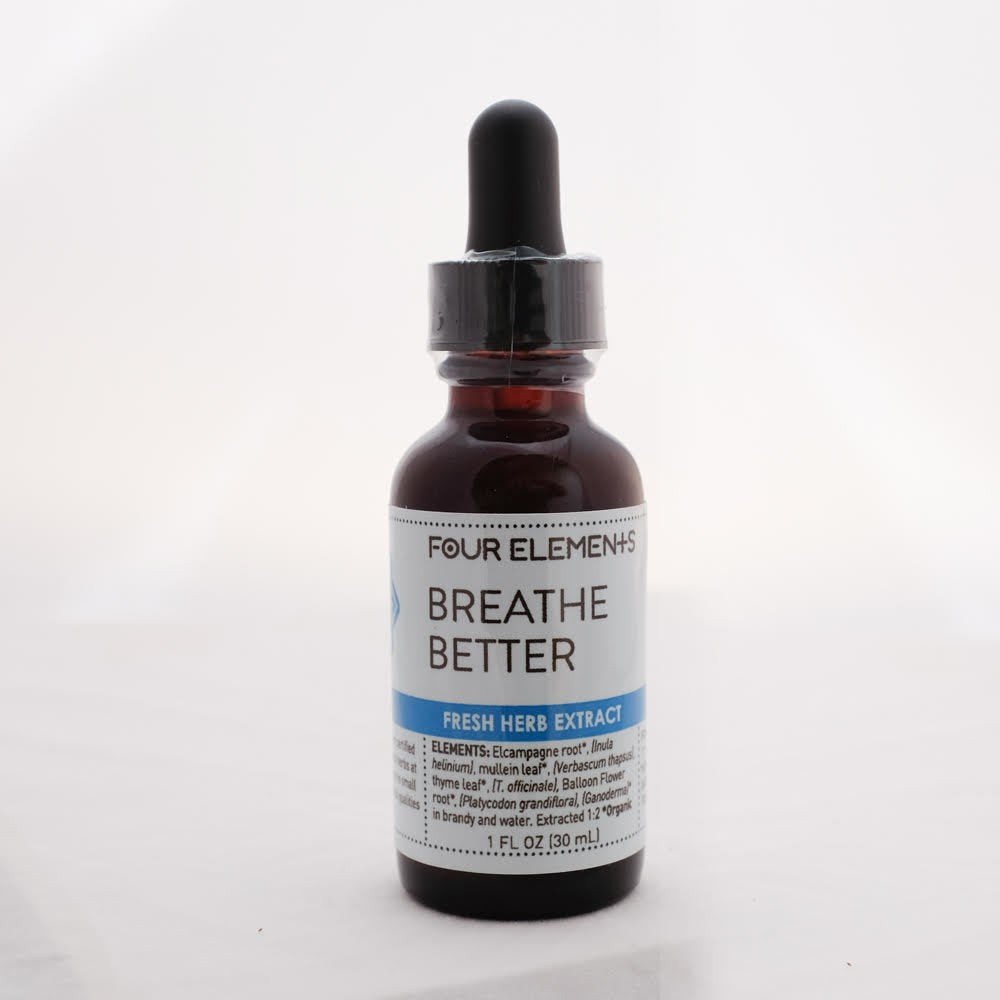 Four Elements Organic Herbals Breathe Better Tincture 1 oz Liquid